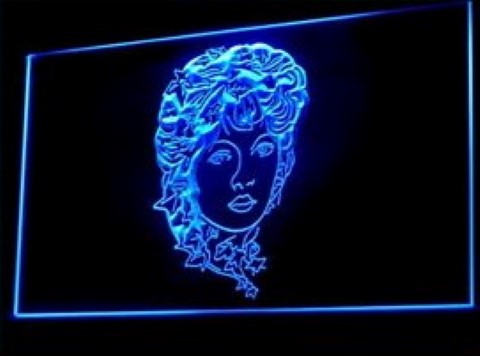 Tattoo Design Lesbian Lady Design LED Neon Sign